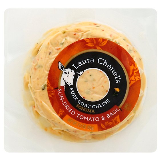 Laura Chenel Sundried Tomato And Basil Goat Cheese - 3.5 Oz