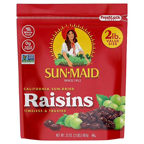 Sun-Maid Raisins Sun Dried - 32 Oz