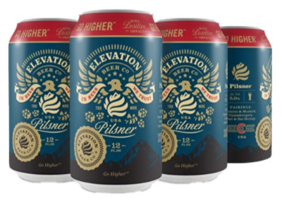 Elevation Beer Co Pilsner In Cans - 6-12 Fl Oz - Image 1