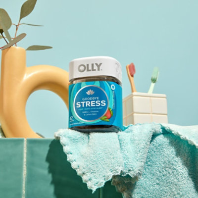 OLLY Goodbye Stress Gummies Berry Verbena - 42 Count - Image 4