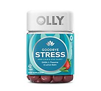 OLLY Goodbye Stress Gummies Berry Verbena - 42 Count