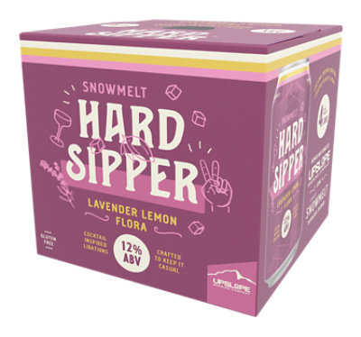 Upslope Snowmelt Lavender Lemon Flora Hard Sipper In Cans - 4-12 Fl. Oz. - Image 1