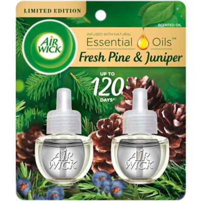 Air Wick Plug In Fresh Pine Juniper Air Freshener - 2 Count - Image 2