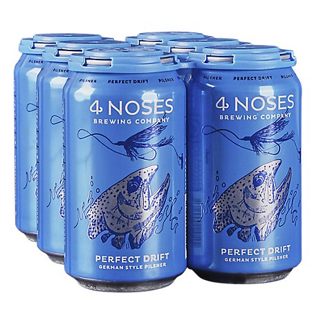4 Noses Perfect Drift Pilsner In Cans - 6-12 Fl. Oz.