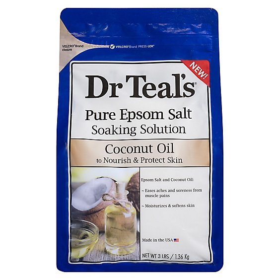 Dr Teals Cocnt Oil Soak Salt - 3 Lb