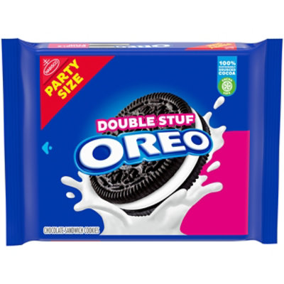 OREO Double Stuf Chocolate Sandwich Cookies Party Size - 26.7 Oz - Image 1