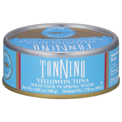 Tonnino Tuna Yellowfin Solid Pack in Spring Water - 4.94 Oz - Image 3