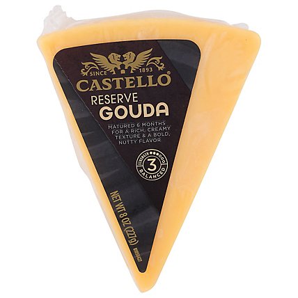 Castello Reserve Cheese Gouda Wedge - 8 Oz - Image 1
