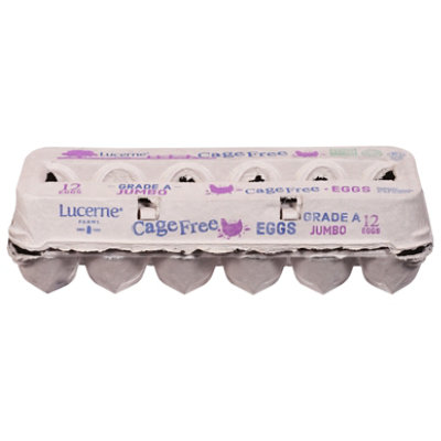 Lucerne Farms Eggs Cage Free Jumbo - 12 Count