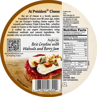 President Brie Triple Creme - 8 Oz - Image 3