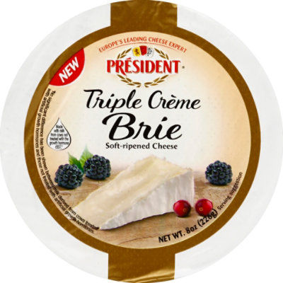 President Brie Triple Creme - 8 Oz - Image 2