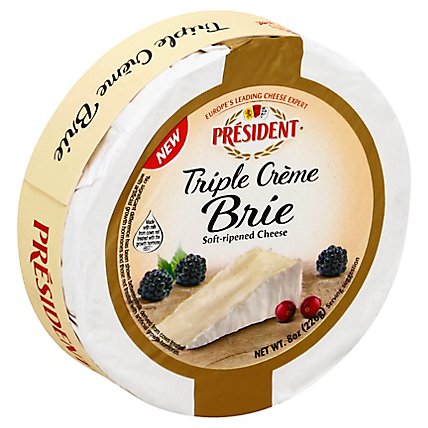 President Brie Triple Creme - 8 Oz - Image 1