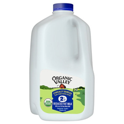 Organic Valley Milk Reduced 2% Milk Fat - 1 Gallon - Image 2