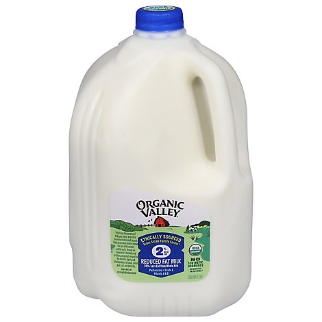 Organic Valley Milk Reduced 2% Milk Fat - 1 Gallon