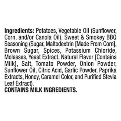 Lays Kettle Cooked Lightly Salted Sweet & Smoky Bbq Plastic Bag - 8 Oz - Image 4