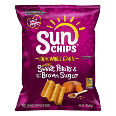 Sunchips Sweet Potato Brown Sugar Chips Plastic Bag - 3 Oz