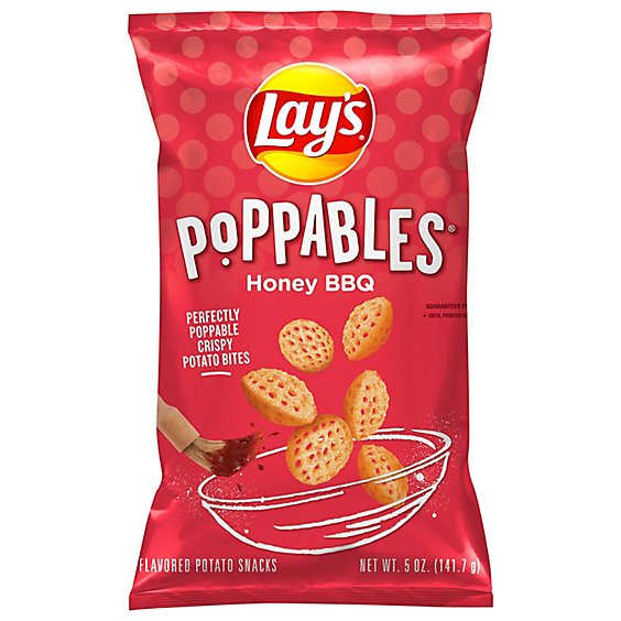 Lays Poppables Honey Bbq Potato Snacks Plastic Bag - 5 Oz