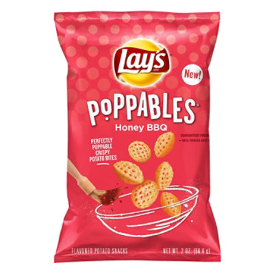 Lays Poppables Honey Bbq Potato Snacks Plastic Bag - 2 Oz