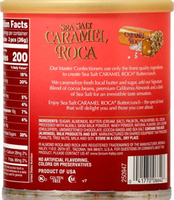 Brown & Haley ROCA Caramel Sea Salt Can - 10 Oz - Image 6
