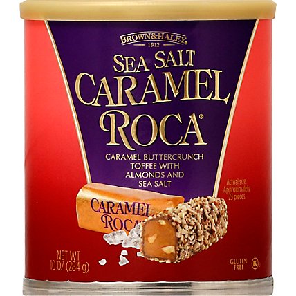 Brown & Haley ROCA Caramel Sea Salt Can - 10 Oz - Image 2