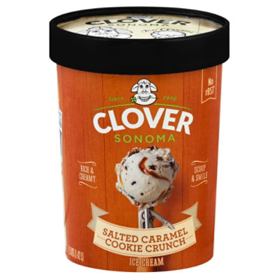 Clover Sonoma Ice Cream Salted Caramel Cookie Crunch - 1.5 QT