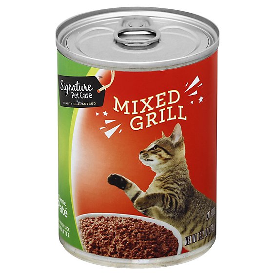 Signature Pet Care Cat Food Classic Pate Mixed Grill Can - 13.2 Oz