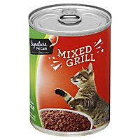 Signature Pet Care Cat Food Classic Pate Mixed Grill Can - 13.2 Oz - Image 1
