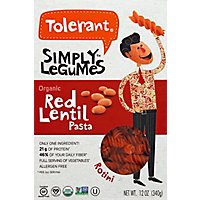 Tolerant Pasta Organic Red Lentil Rotini Box - 12 Oz - Image 2