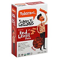 Tolerant Pasta Organic Red Lentil Rotini Box - 12 Oz - Image 1