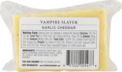 Face Rock Vampire Slayer Garlic Cheddar - 6 Oz - Image 6