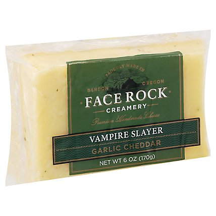 Face Rock Vampire Slayer Garlic Cheddar - 6 Oz - Image 1