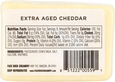 Face Rock 2 Year Extra Aged Cheddar - 6 Oz - Image 6