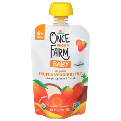 Once Upon A Farm Fruit & Veggie Smashup 9 Plus Months - 3.2 Oz - Image 3