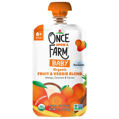 Once Upon A Farm Fruit & Veggie Smashup 9 Plus Months - 3.2 Oz - Image 1