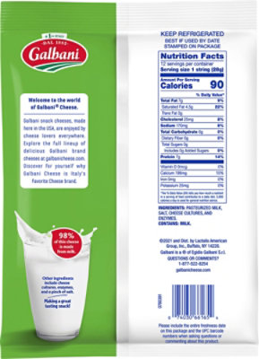 Galbani Whole Milk String Cheese - 12 Oz - Image 6