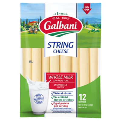 Galbani Whole Milk String Cheese - 12 Oz