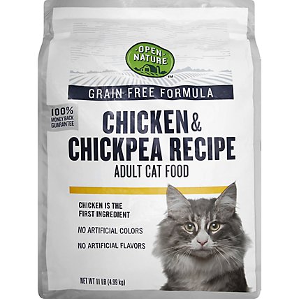 Open Nature Cat Food Adult Grain Free Chicken & Chickpea Recipe - 11 Lb - Image 2