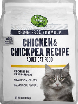 Open Nature Cat Food Adult Grain Free Chicken & Chickpea Recipe - 11 Lb - Image 2