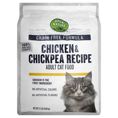 Open Nature Cat Food Adult Grain Free Chicken & Chickpea Recipe - 11 Lb