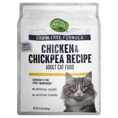 Open Nature Cat Food Adult Grain Free Chicken & Chickpea Recipe - 11 Lb - Image 1