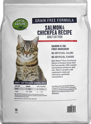 Open Nature Cat Food Adult Grain Free Salmon & Chickpea Recipe - 11 Lb - Image 4