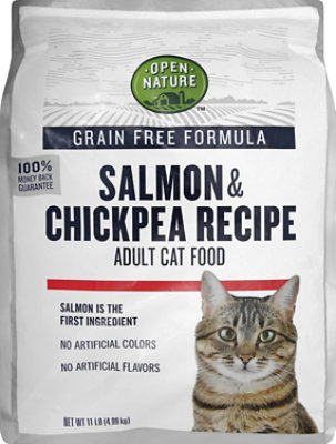 Open Nature Cat Food Adult Grain Free Salmon & Chickpea Recipe - 11 Lb - Image 2