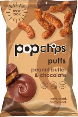 popchips Nutter Puffs Puffed Snack Peanut Butter & Chocolate - 4 Oz - Image 2