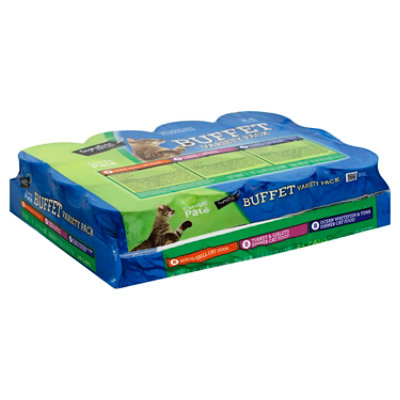 Signature Pet Care Cat Food Classic Pate Buffet Variety Pack - 24-5.5 Oz - Image 1