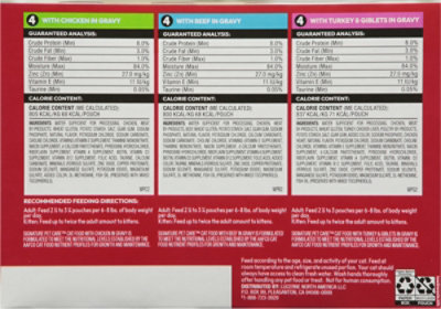 Signature Pet Care Cat Food Gravy Delights Pouch Variety Pack Box - 12-3 Oz - Image 4