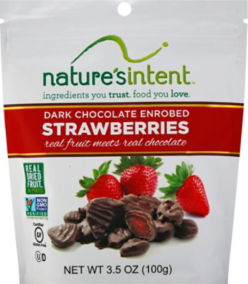 Strawberries Dried Dark Chocolate Enrobed - 3.5 Oz - Image 2