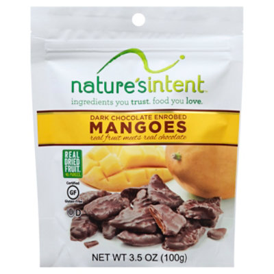 Mangoes Dried Dark Chocolate Enrobed - 3.5 Oz - Image 1