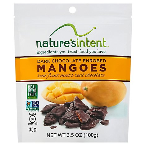 Mangoes Dried Dark Chocolate Enrobed - 3.5 Oz