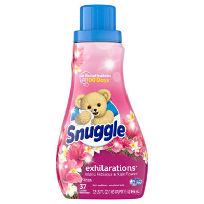 Snuggle Exhilarations Fabric Softener Island Hibiscus & Rainflower Bottle - 32 Fl. Oz. - Image 2