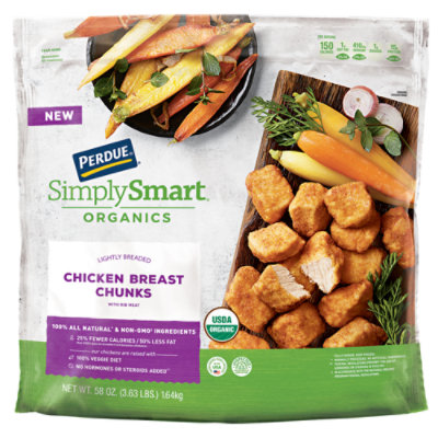 PERDUE SIMPLY SMART ORGANICS Lightly Breaded Chicken Chunks - 24 Oz